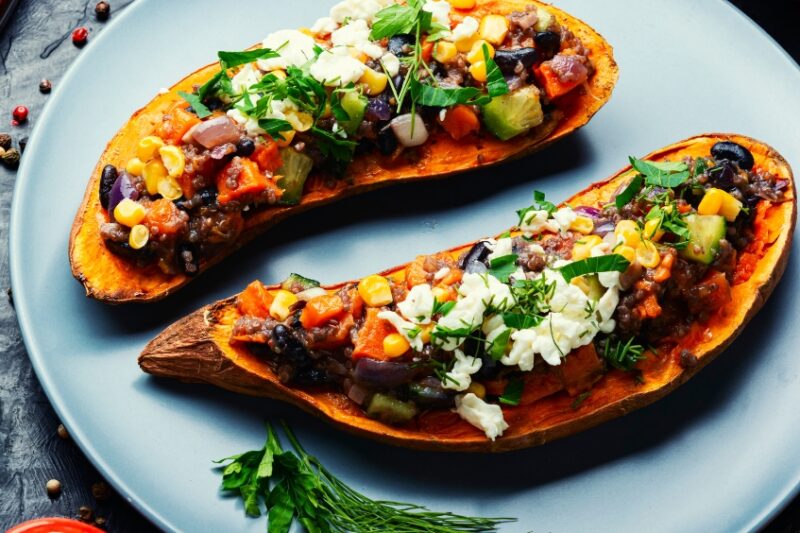 Vegan Stuffed Sweet Potatoes: A Flavorful, Nutritious Delight