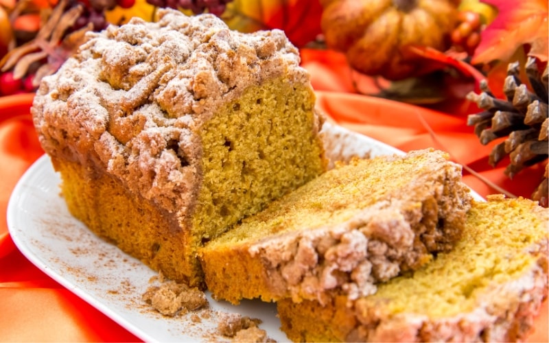 Pumpkin Streusel Bread Loaf