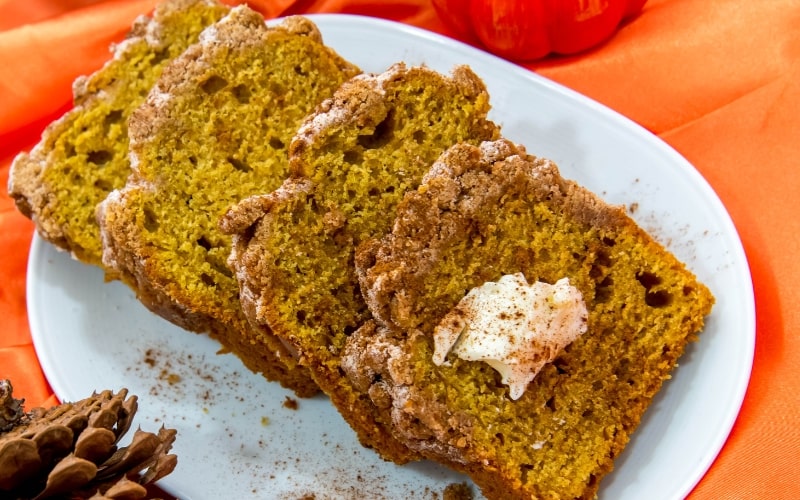 Pumpkin Streusel Bread Loaf