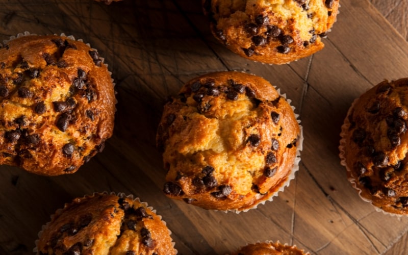Homemade Chocolate Chip Pumpkin Muffins