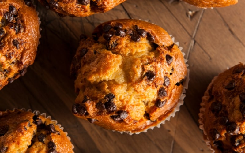 Homemade Chocolate Chip Pumpkin Muffins