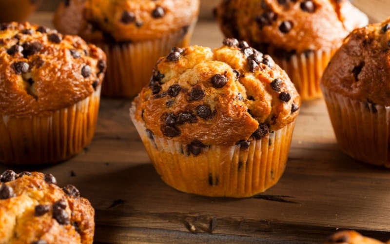 Homemade Chocolate Chip Pumpkin Muffins