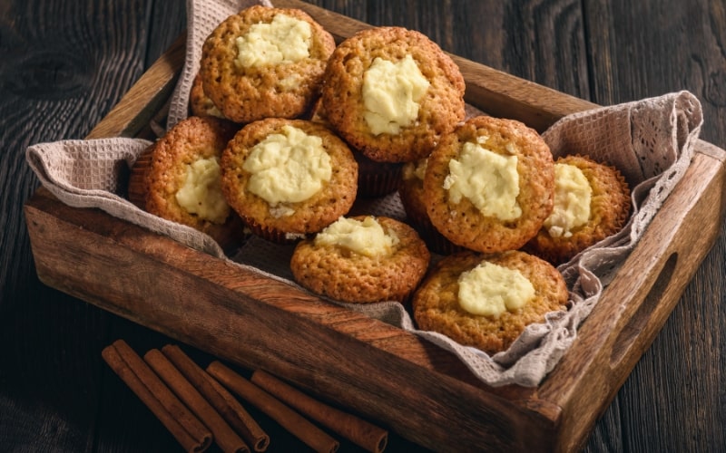 Bakery-Style Pumpkin Cream Cheese Muffins