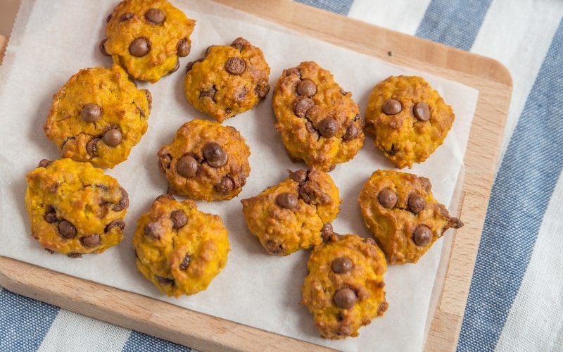 Soft Pumpkin Chocolate Chip Cookies
